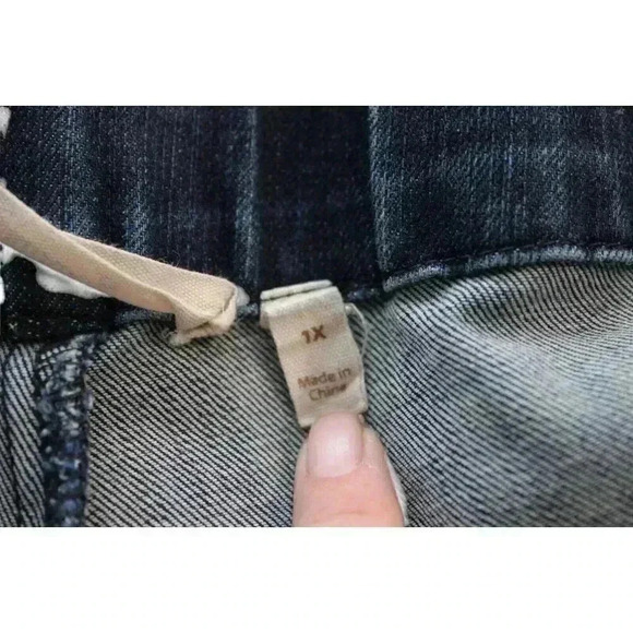 Soft Surroundings Pull On Jeans Size 1X High Rise Elastic Waist Stretch Comfort - Picture 12 of 13